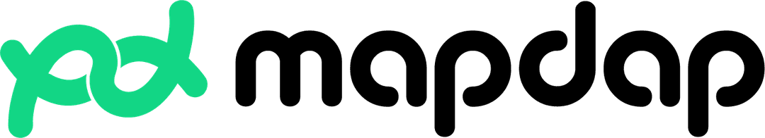 mapdap wordmark on light background